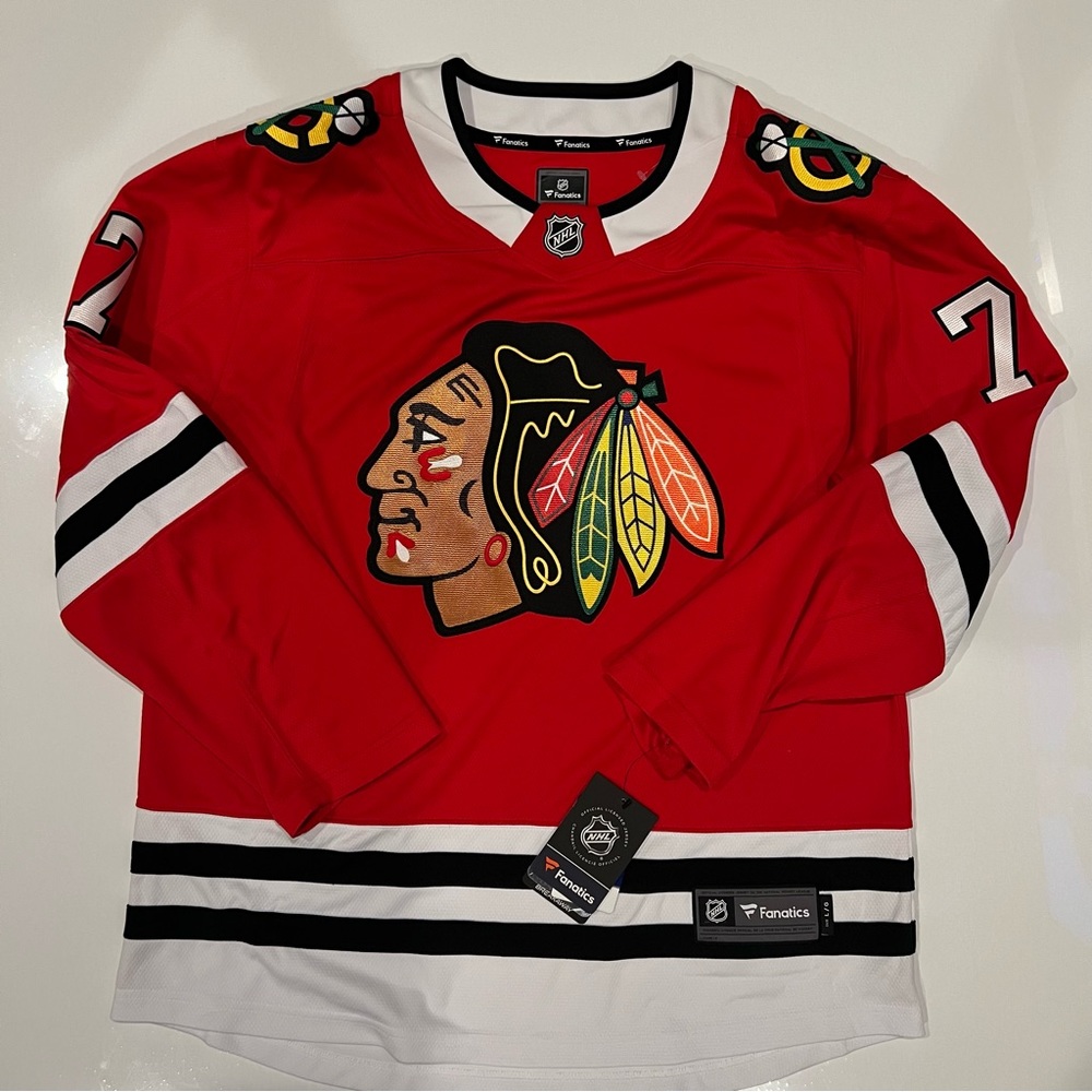 Chicago Blackhawks Kirby Dach Fanatics Breakaway Jersey Size Large